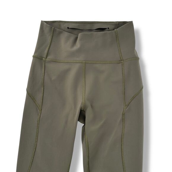 Lululemon In Movement Everlux Tight Leggings 25" Size 4 Sage Green W5anxsz5021 - Picture 2 of 6